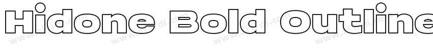 Hidone Bold Outline字体转换